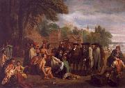 Benjamin West William Penn s Treaty with the Indians France oil painting reproduction